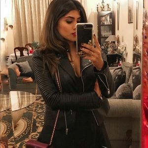 Zara faux leather jacket